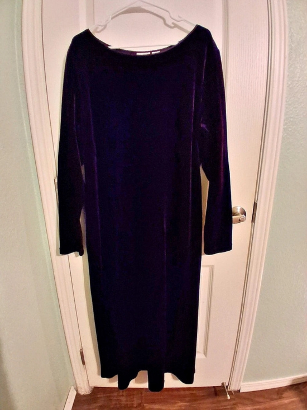 delicates Velvet Maxi Dress Size XL Like New
